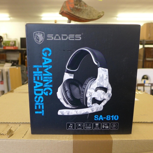 2478 - Box of 18 Sades unused sealed headsets