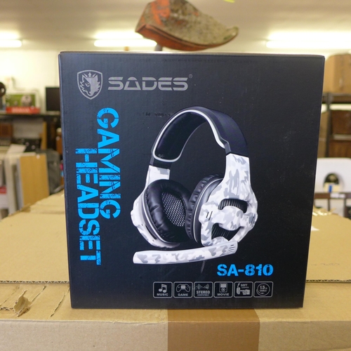 2479 - Box of 18 Sades unused sealed headsets