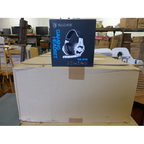 2480 - Box of 18 Sades unused sealed headsets