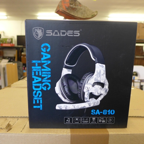 2481 - Box of 18 Sades unused sealed headsets