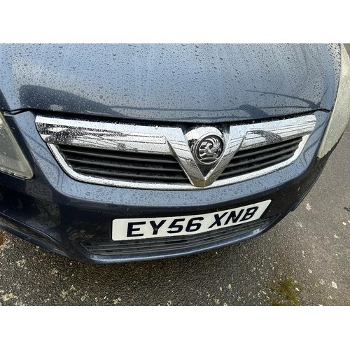 2527 - Vauxhall Zafira 1.9 CDTi 7-seater, 11 months MOT 8.2.24, 158,574 recorded miles, Reg No. EY56 XNB. D... 