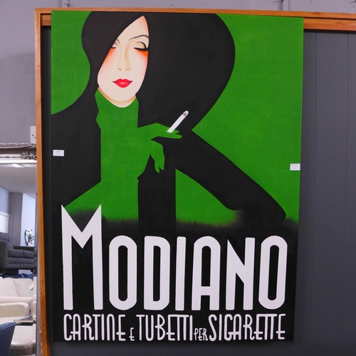 1385 - A large Modiano print on canvas, W103 * this lot is subject to VAT