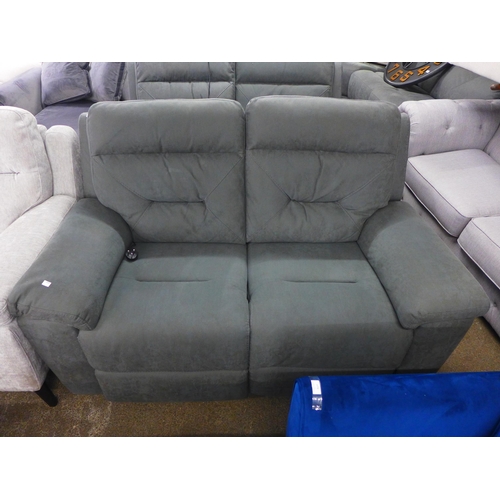 1534 - Justin Grey 2 Seater Power Recliner, original RRP £916.65 + VAT (4162-19) * This lot is subject to V... 