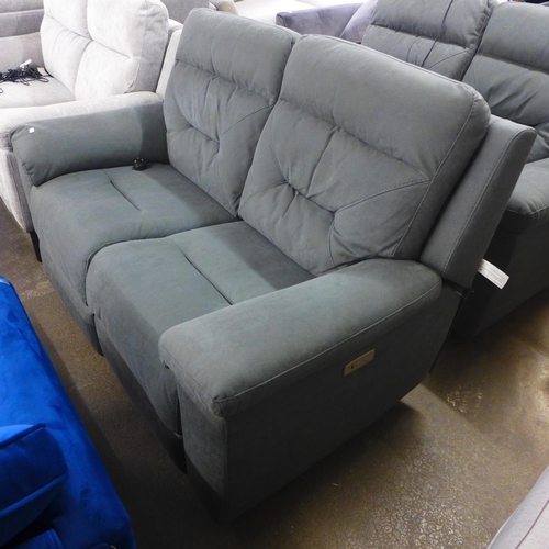 1534 - Justin Grey 2 Seater Power Recliner, original RRP £916.65 + VAT (4162-19) * This lot is subject to V... 