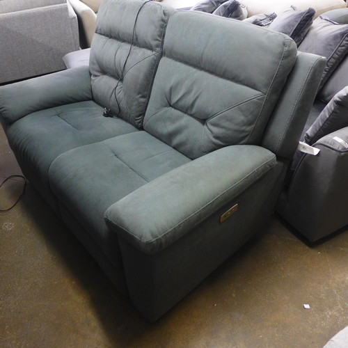 1535 - Justin Grey 2 Seater Power Recliner, original RRP £916.65 + VAT (4162-20) * This lot is subject to V... 