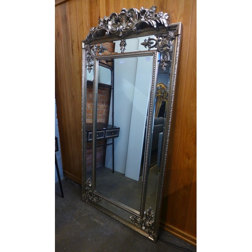 1560 - A large silver French style mirror