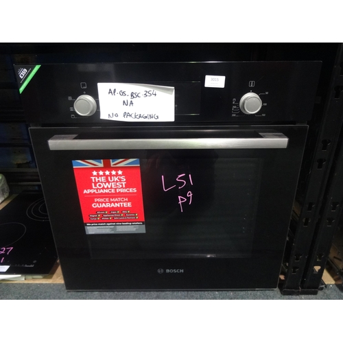 3015 - Bosch  Serie 2 Single Oven - 595xW594xD548 - model no HHF113BA0B , Original RRP £299.17 inc. vat (37... 