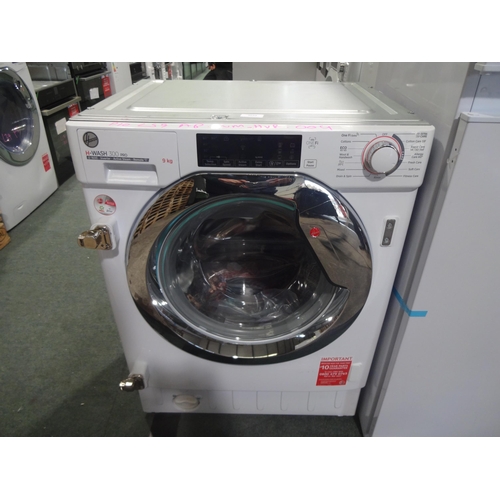 3039 - Hoover H-Wash 300 Pro Integrated Washing Machine (9kg) - H820xW600xD525  - model no HBWOS 69TMCE , O... 