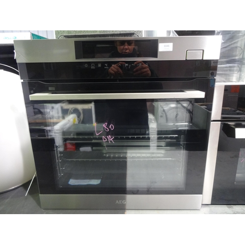 3046 - AEG Single Steam Oven - H594xW594xD567  - model no BSK782320M , Original RRP £999.17 inc. vat (376-8... 