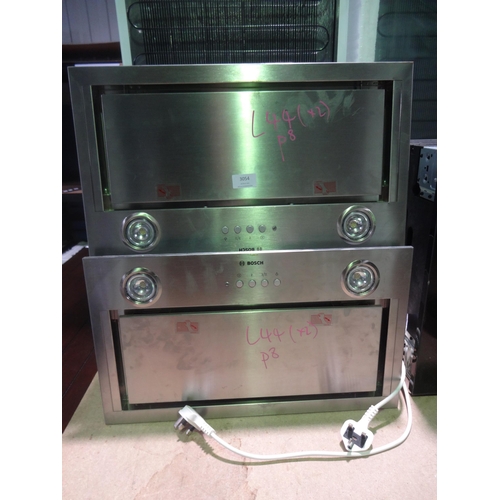 3054 - 2 Bosch Canopy Extractors - Brushed Steel  (376-44 )  * This lot is subject to vat