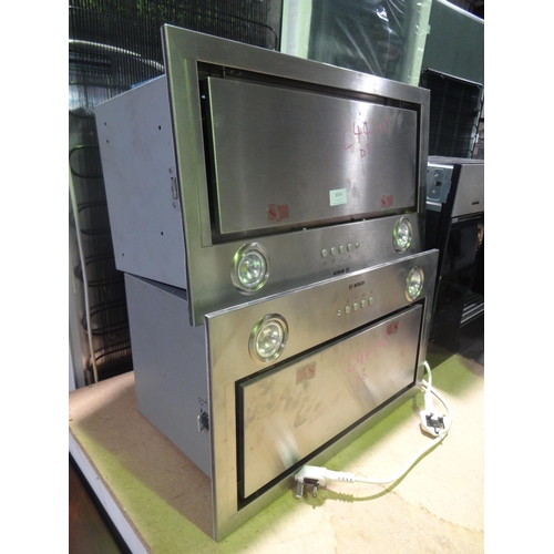 3054 - 2 Bosch Canopy Extractors - Brushed Steel  (376-44 )  * This lot is subject to vat