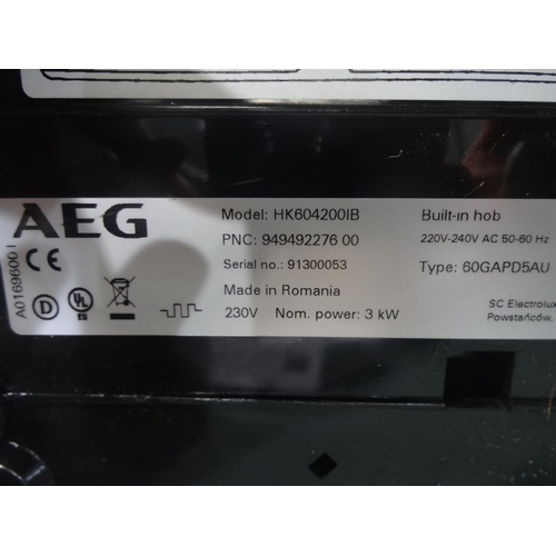 3082 - AEG Induction 4 Zone Hob - H60xW590xD520  - model no HK604200IB , Original RRP £390.83 inc. vat (376... 