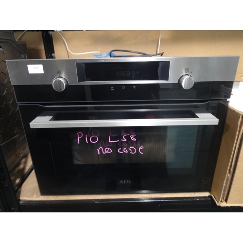 3096 - AEG Combi Microwave Oven, Model: KMK565000X (376-58 )  * This lot is subject to vat