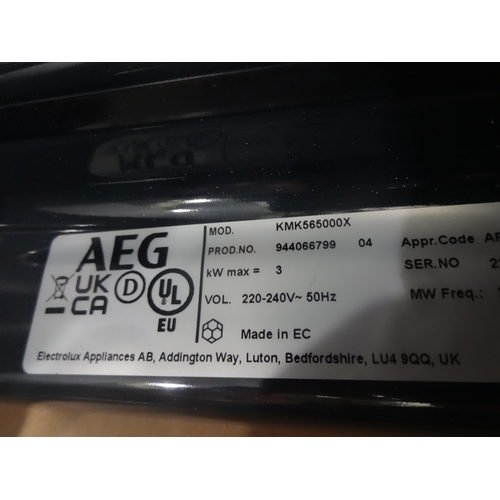 3096 - AEG Combi Microwave Oven, Model: KMK565000X (376-58 )  * This lot is subject to vat