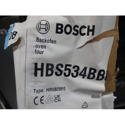 3144 - Bosch Serie 4 Single Oven - Damaged Door - H595xW594xD548  - model no HBS534BB0B , Original RRP £340... 