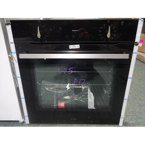 3149 - CDA Single Fan Oven - Stainless Steel (H595xW595xD537) - model no.:- SC212SS, original RRP £232.50 i... 