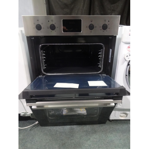 3154 - Zanussi Built In FanCook Double Oven (H888xW594xD568) - model no.:- ZKHNL3X1, original RRP £382.50 i... 