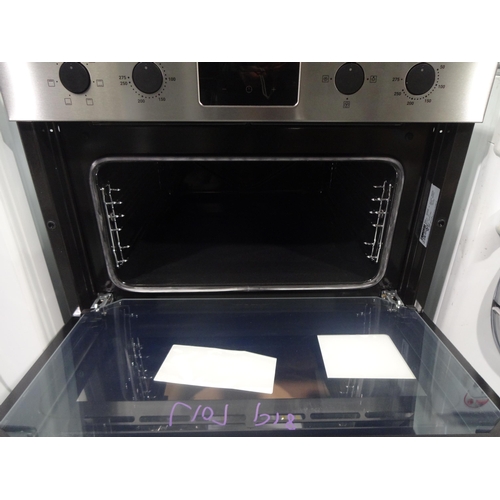 3154 - Zanussi Built In FanCook Double Oven (H888xW594xD568) - model no.:- ZKHNL3X1, original RRP £382.50 i... 