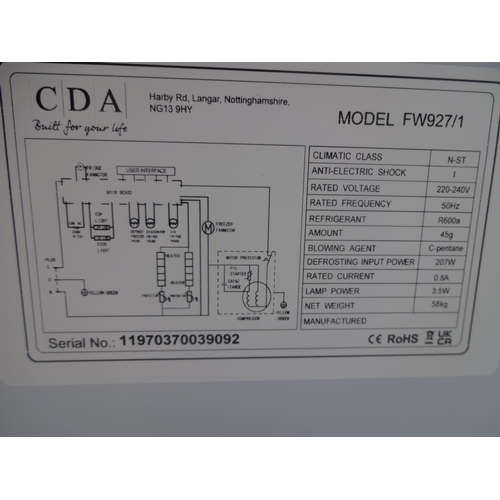 3165 - CDA 70/30 Integrated Fridge Freezer (Frost Free) - H1772xW540xD540  - model no FW927 , Original RRP ... 