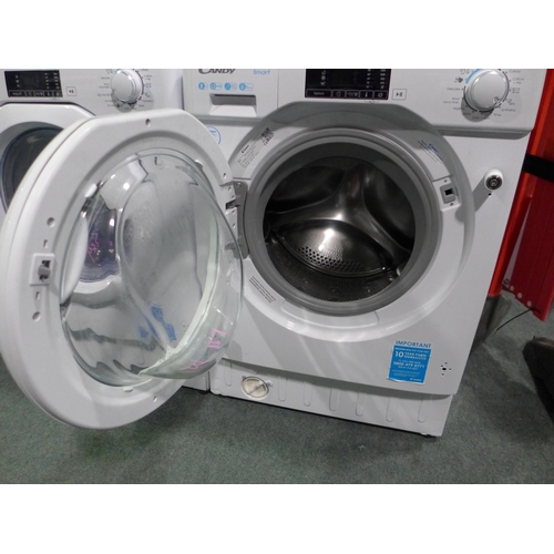 3166 - Candy Integrated Washing Machine (8kg) - H820xW600xD525 - model no CBW 48D1E , Original RRP £314.17 ... 