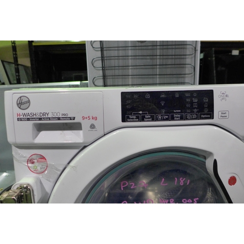 3170 - Hoover Integrated H Wash/Dry 300 Pro Washer Dryer (9kg) - H820xW600xD525  - model no HBDOS 695TME , ... 