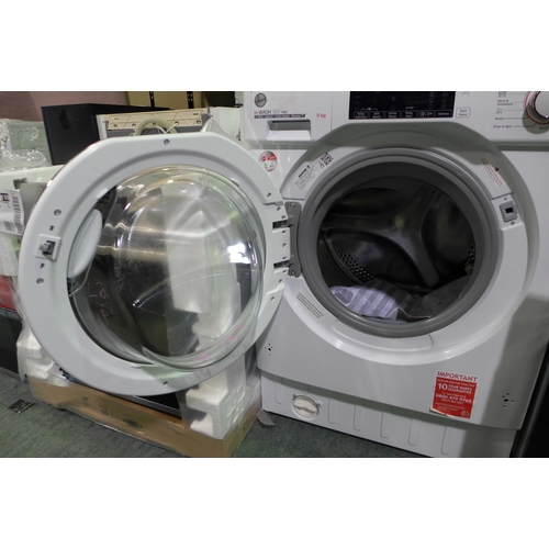 3175 - Hoover Integrated H Wash 300 Pro Washing Machine (9kg) - H820xW600xD525 - model no HBWOS 69TMCE , Or... 