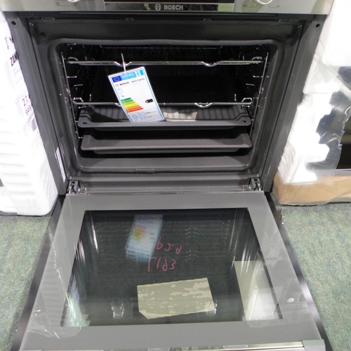 3177 - Bosch Serie 4 Pyrolytic Single Oven - H595xW594xD548  - model no HBS573BS0B , Original RRP £515.84 i... 