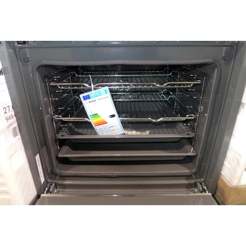 3177 - Bosch Serie 4 Pyrolytic Single Oven - H595xW594xD548  - model no HBS573BS0B , Original RRP £515.84 i... 