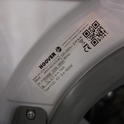 3187 - Hoover Integrated H Wash 300 Lite Washing Machine (8kg) - H820xW600xD525  - model no HBWS 48D1ACE , ... 