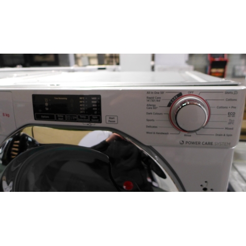 3187 - Hoover Integrated H Wash 300 Lite Washing Machine (8kg) - H820xW600xD525  - model no HBWS 48D1ACE , ... 