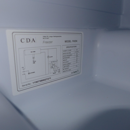 3220 - CDA Under Counter Freezer (H818xW596xD550) - model no.:- FW284, original RRP £313.33 inc. VAT (383-1... 