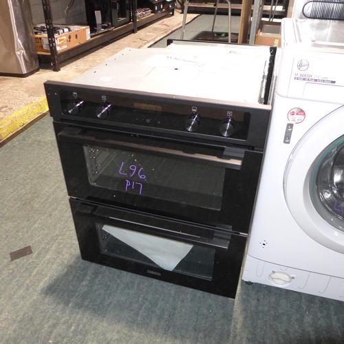 3222 - Zanussi Double Multifunction Oven (381-96) * This lot is subject to VAT