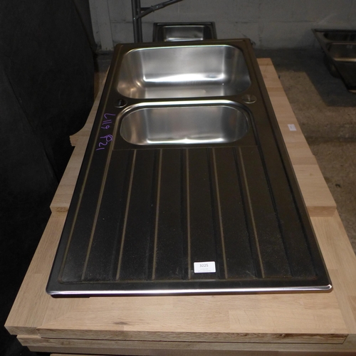 3225 - Andros 1.5 Bowl RVS - Stainless Steel (500x1000) - model no.:- BL453634, original RRP £224.17 inc. V... 