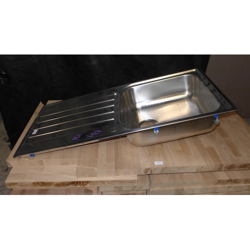 3226 - Andros 1.0 Bowl RVS - Stainless Steel (500x1000) - model no.:- BL468501, original RRP £207.50 inc. V... 