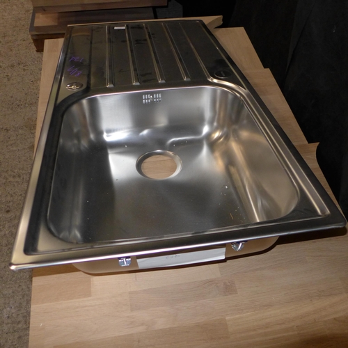 3226 - Andros 1.0 Bowl RVS - Stainless Steel (500x1000) - model no.:- BL468501, original RRP £207.50 inc. V... 