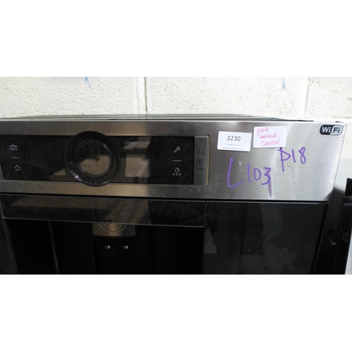 3230 - Bosch Brushed Steel Electronic Coffee Centre (381-103) * This lot is subject to VAT