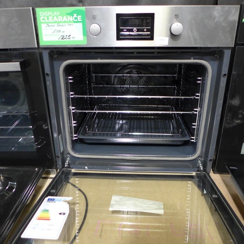 3243 - Zanussi Single Multifunction Pyrolytic Oven - Damaged Door - H589xW594xD568  - model no ZOP37982XK ,... 