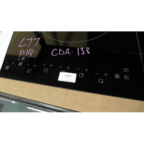 3266 - CDA 5 Zone Bridged Induction Hob - Damaged -H51xW870xD518 - model no HN9611FR , Original RRP £682.5 ... 