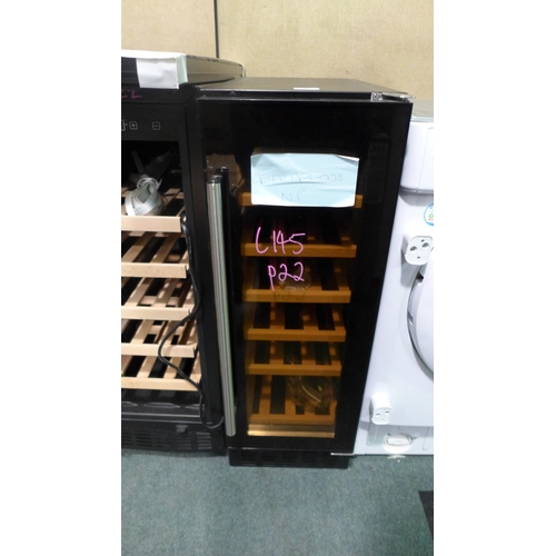 3273 - Viceroy Under Counter Wine Cooler - H870xW295xD570  - model no WRWC30BK , Original RRP £332.5 inc. v... 