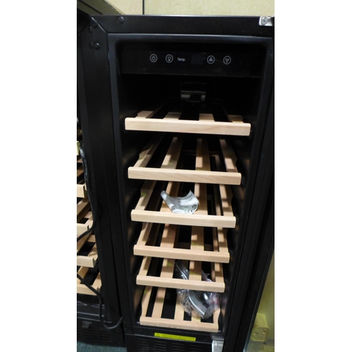 3273 - Viceroy Under Counter Wine Cooler - H870xW295xD570  - model no WRWC30BK , Original RRP £332.5 inc. v... 