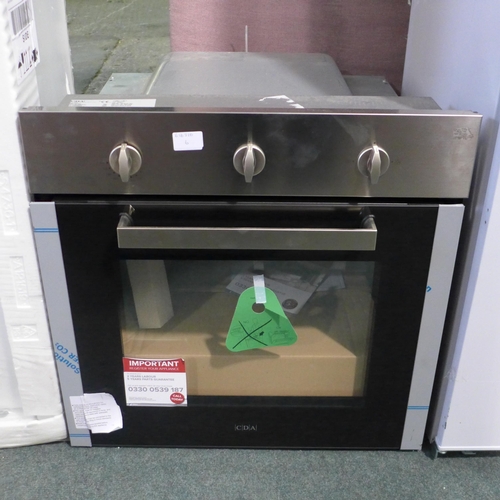 3277 - CDA Single Gas Oven (H595xW595xD559) - model:- WRWC15SS, RRP £451.67 inc. VAT