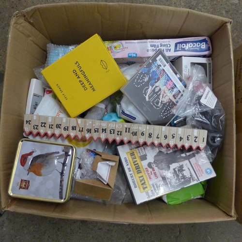 2095 - 2 boxes of assorted unused items