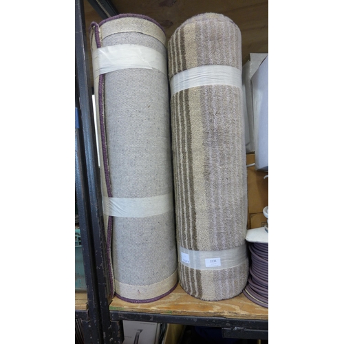 2131 - 3 handmade John Lewis hall runner carpets, approx 8ft x 2ft 4