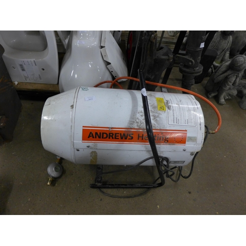 2998 - Andrews Heating Calor gas shop heater - W