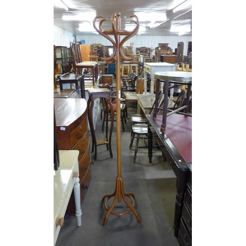 202 - A beech bentwood coatstand