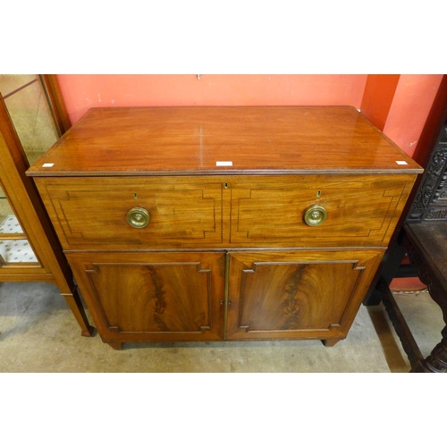 16 - A Regency inlaid mahogany bachelor's dressing chest