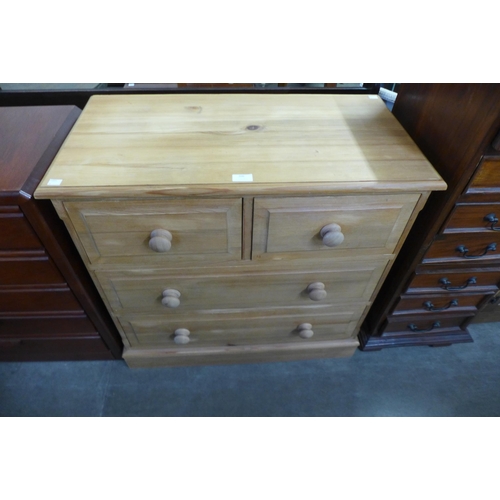 206 - A pine chest of drawers