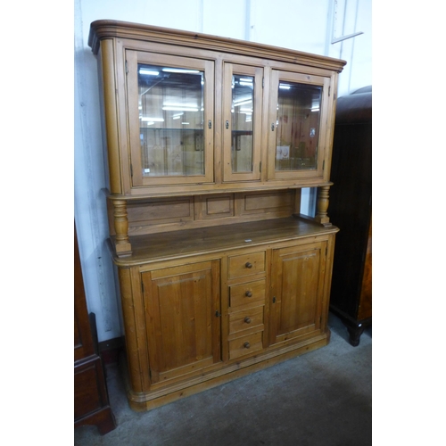 224 - A Dutch pine kitchen dresser