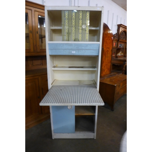 225 - A vintage painted kitchen cabinet