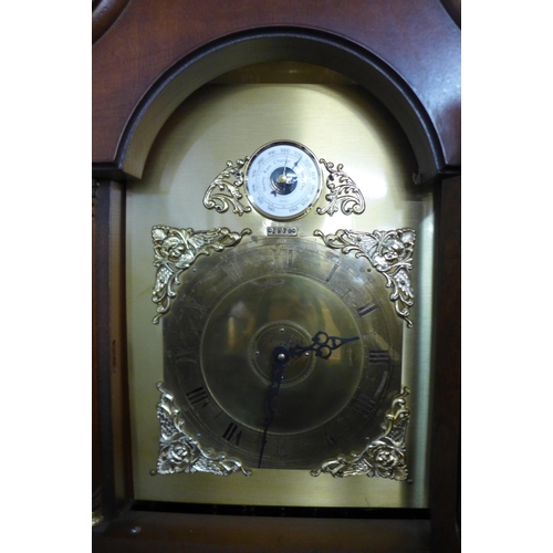 227A - Two mahogany longcase clocks